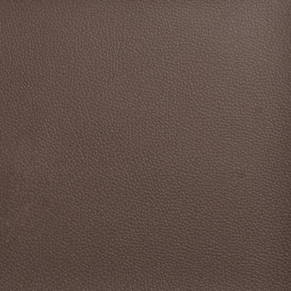 vidaXL Sklápacie kancelárske kreslo hnedé umelá koža