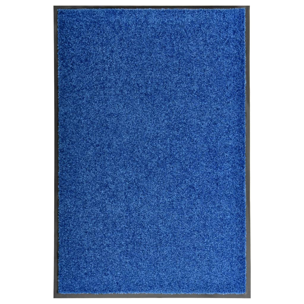 vidaXL Rohožka, prateľná, modrá 60x90 cm