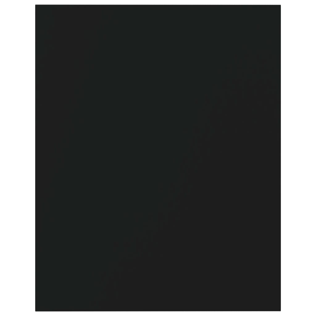vidaXL Prídavné police 8 ks, čierne 40x50x1,5 cm, drevotrieska