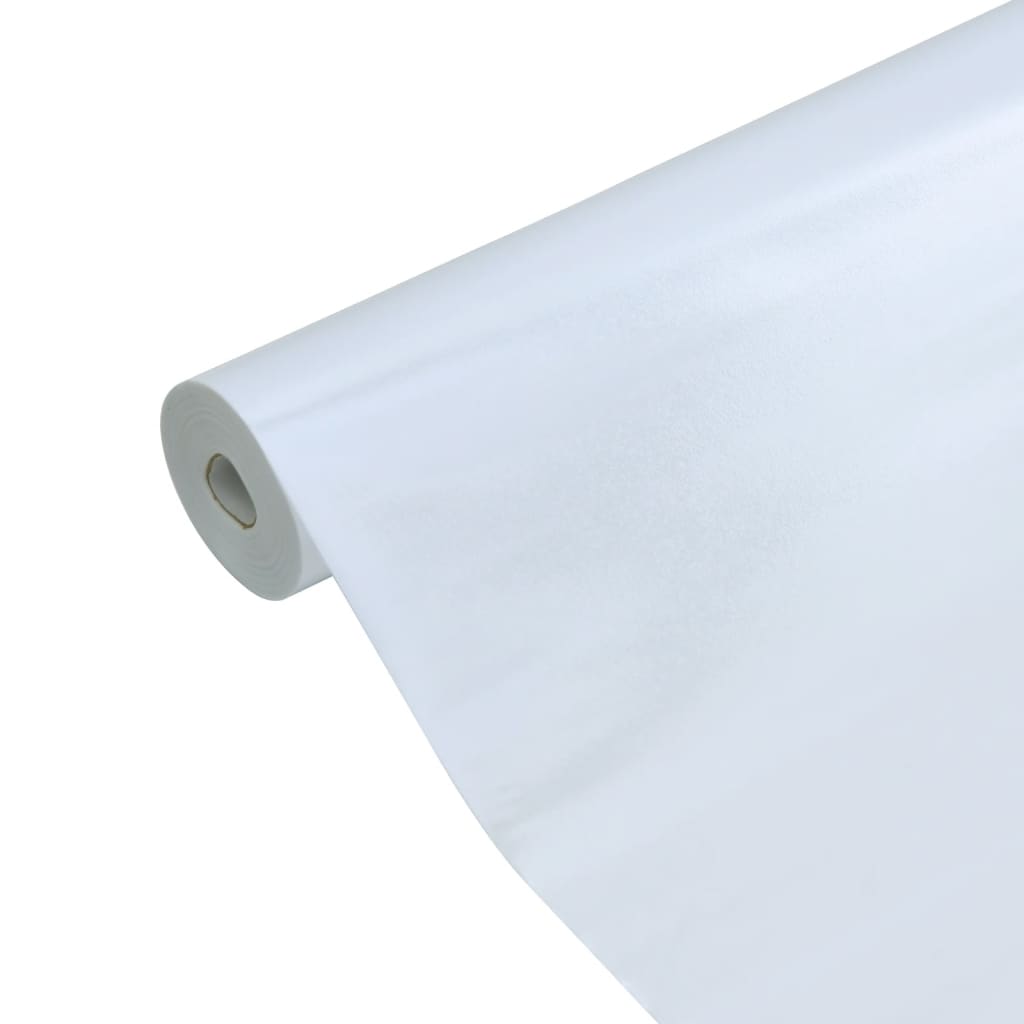 vidaXL Okenná fólia statická matná transparentná biela 45x1000 cm PVC