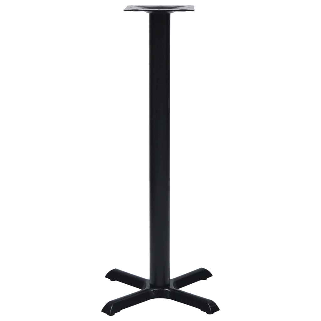 vidaXL Noha pre bistro stôl čierna 56x56x107 cm liatina
