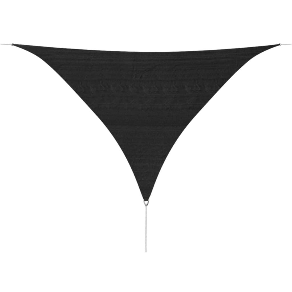 vidaXL Slnečná plachta z HDPE, trojuholníková, 3.6x3.6x3.6 m, antracitová