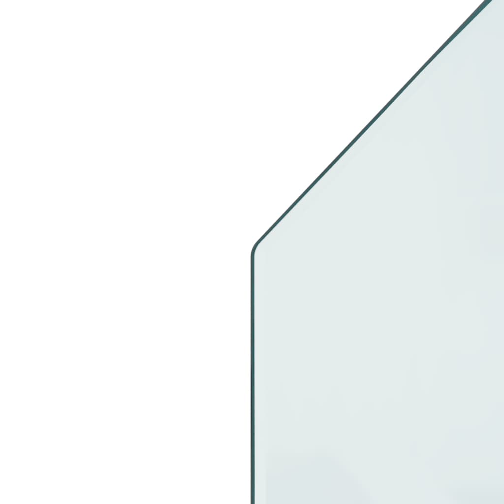 vidaXL Krbová sklenená doska šesťuholníková 80x50 cm