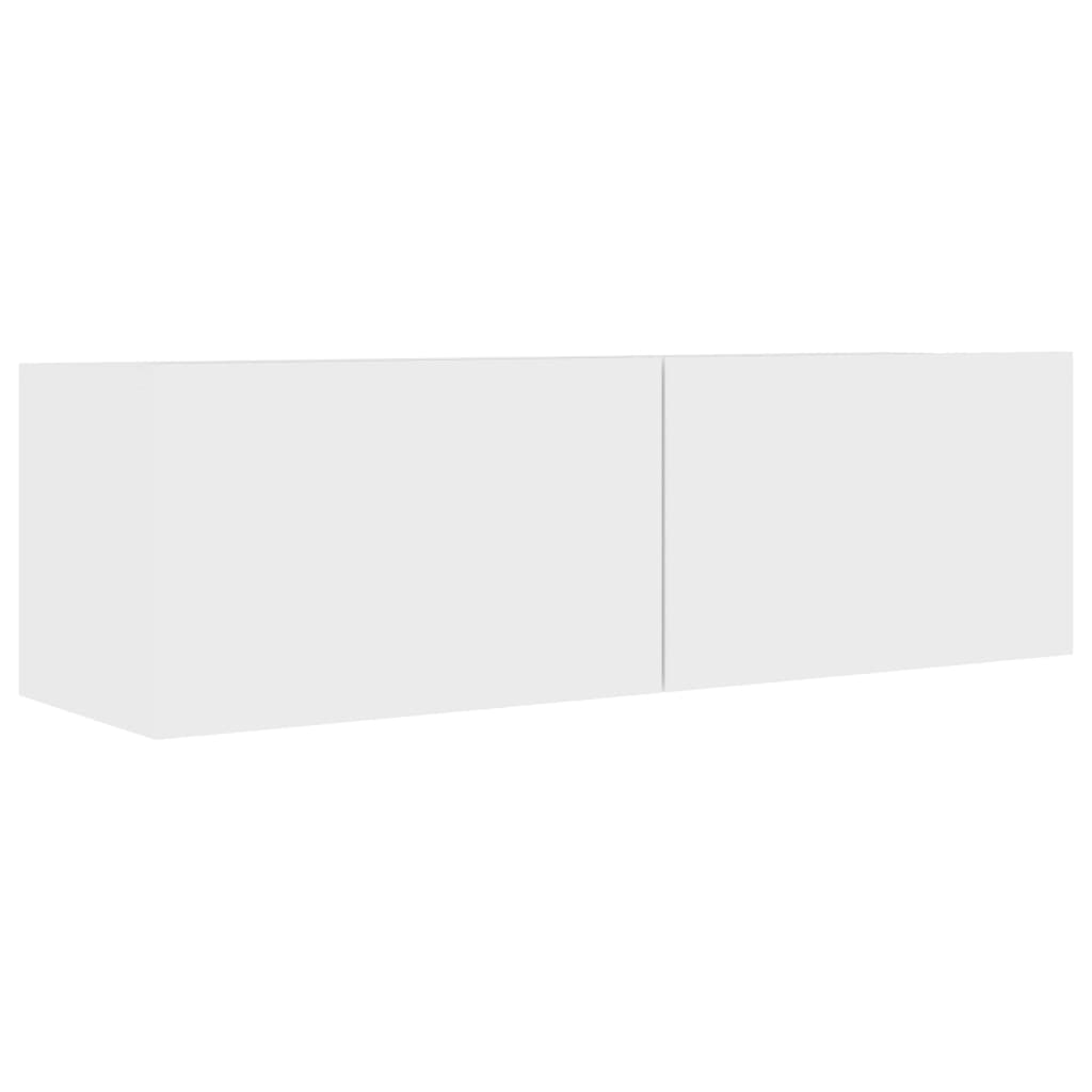 vidaXL TV skrinka, biela 100x30x30 cm, kompozitné drevo
