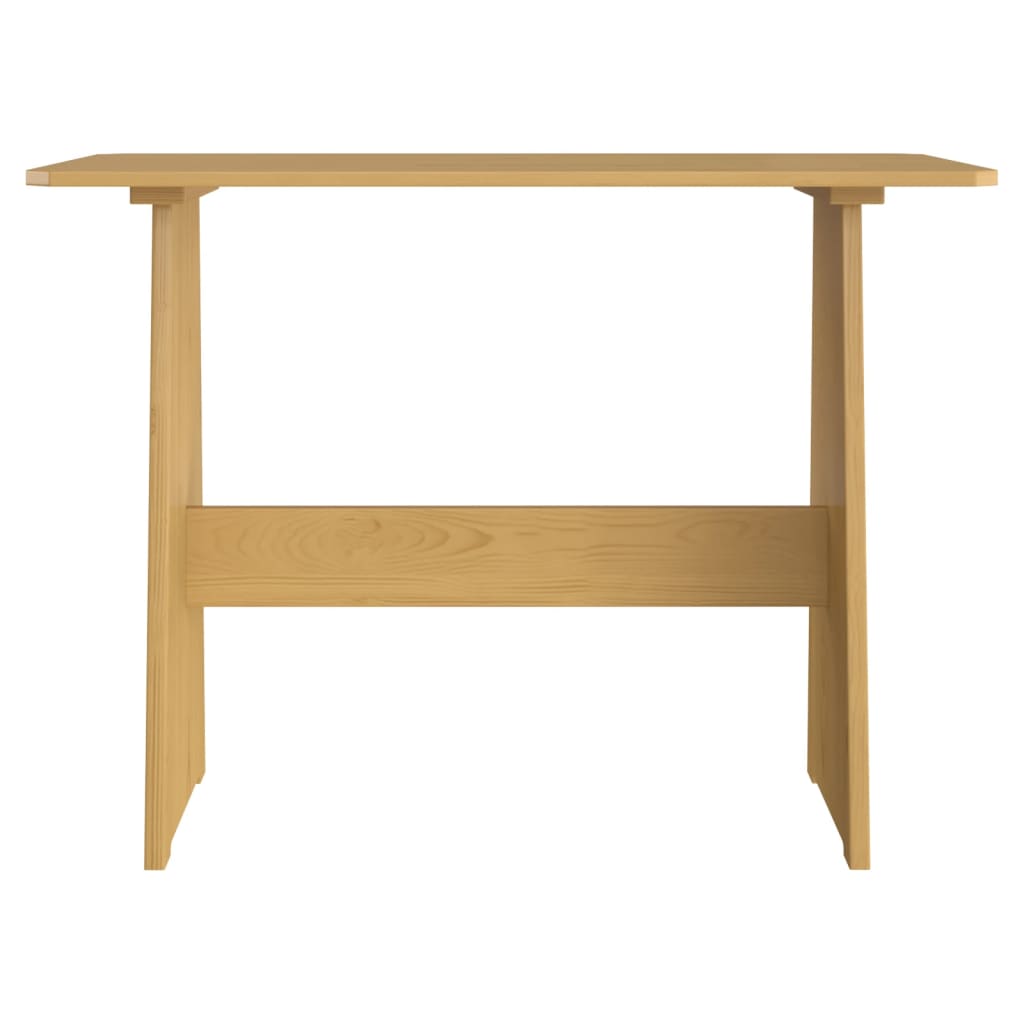 vidaXL Jedálenský stôl s lavicou, medovo hnedý, borovicový masív