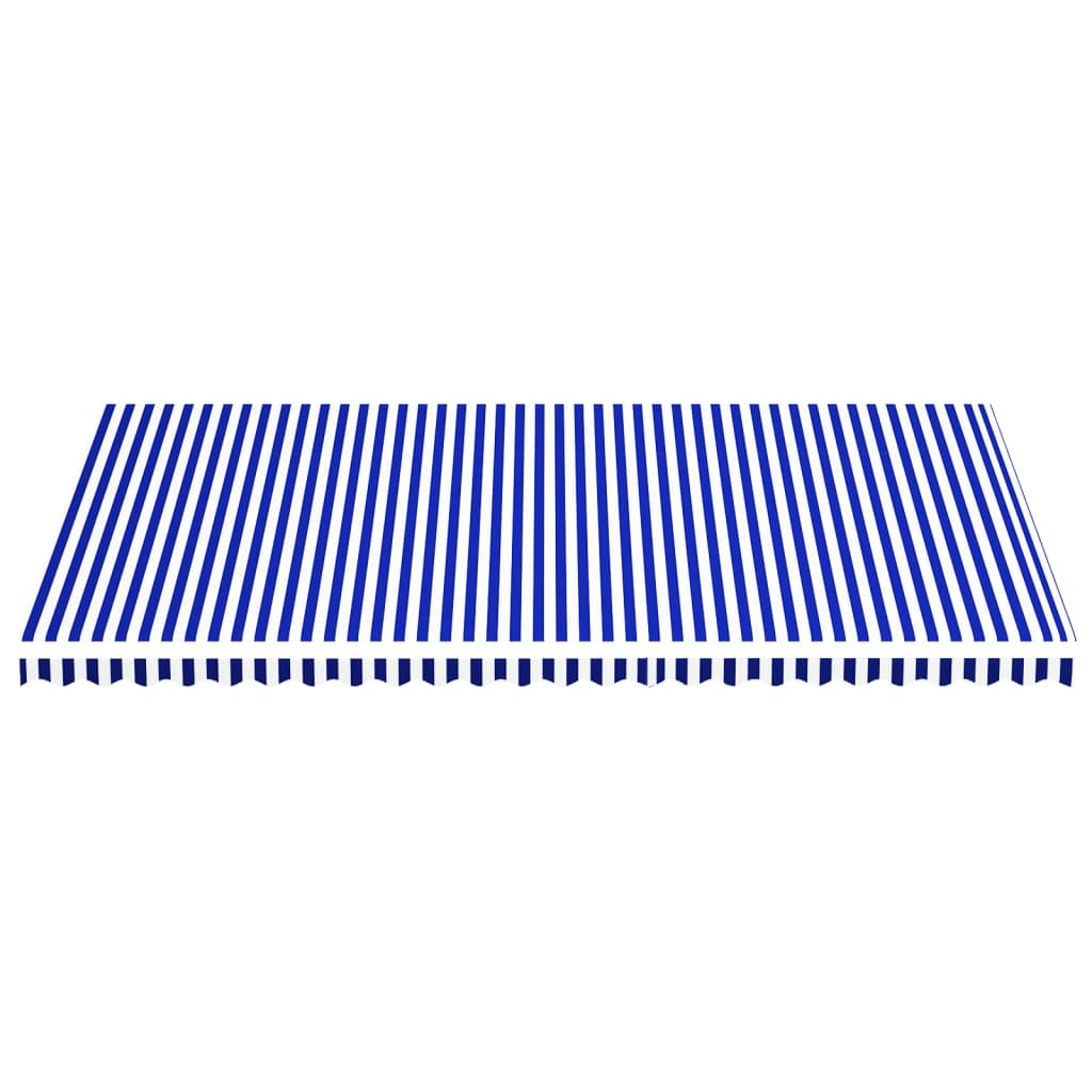 vidaXL Náhradná látka na markízu modro-biela 6x3,5 m