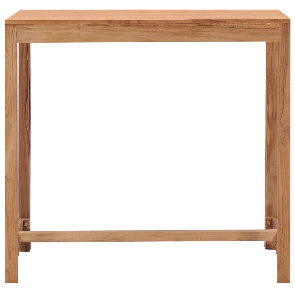 vidaXL Záhradný barový stôl 110x60x105 cm teakový masív