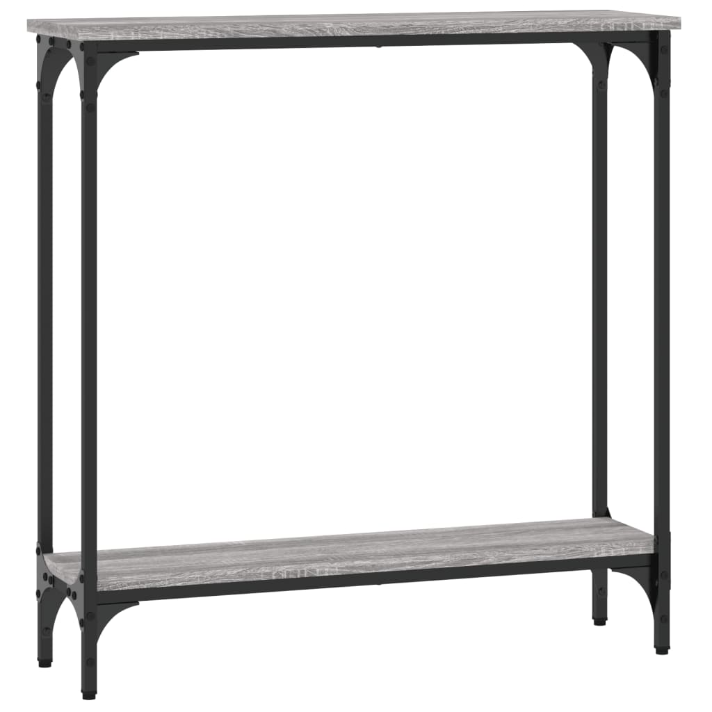 vidaXL Konzolový stolík sivý sonoma 75x22,5x75 cm kompozitné drevo