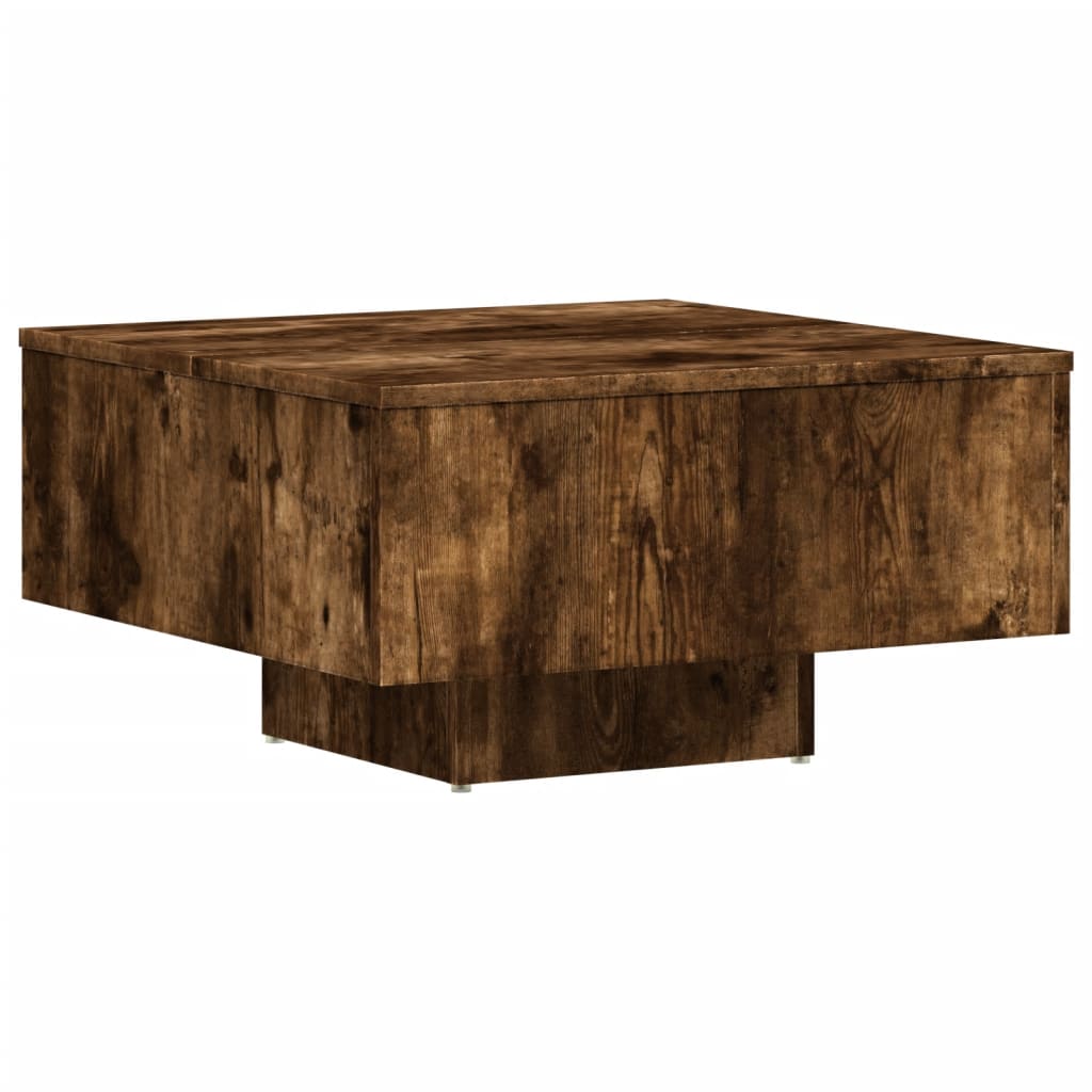 vidaXL Konferenčný stolík dymový dub 60x60x31,5 cm spracované drevo