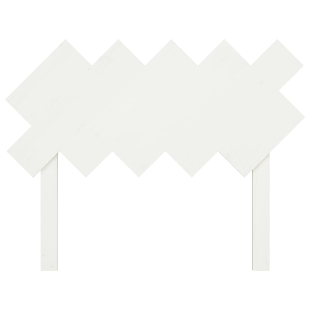 vidaXL Čelo postele biele 104x3x80,5 cm masívna borovica