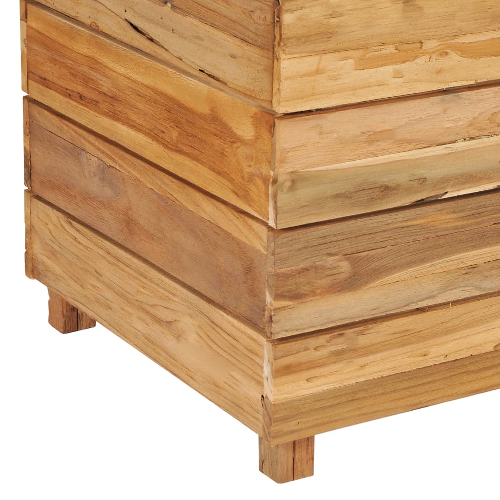 vidaXL Vyvýšený záhon 150x40x55 cm, recyklované tíkové drevo a oceľ