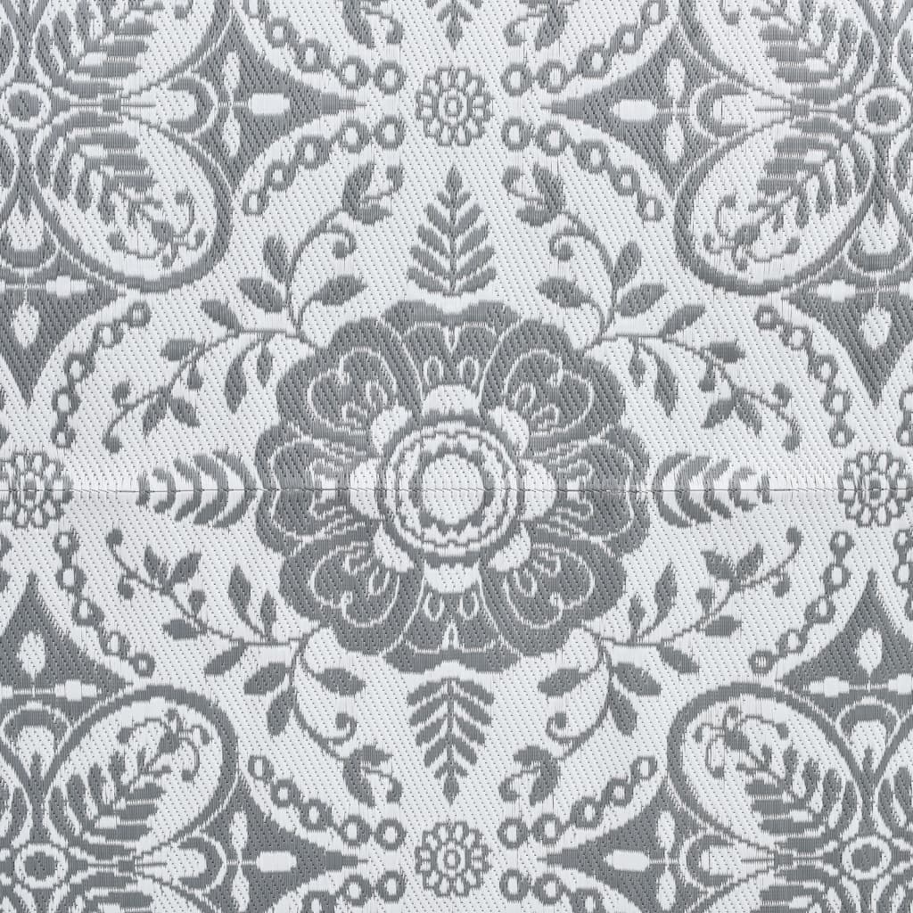 vidaXL Vonkajší koberec bledosivý 120x180 cm PP