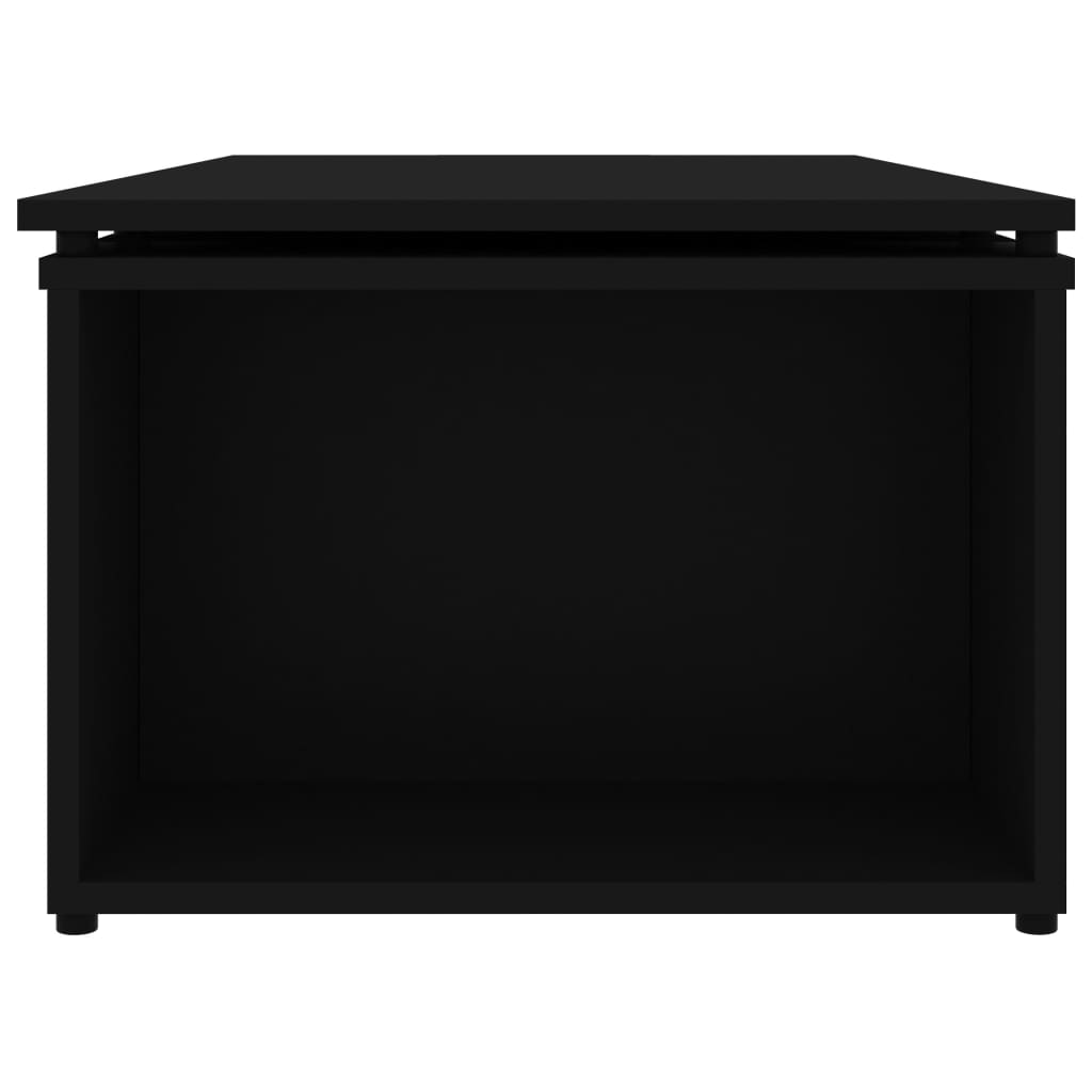 vidaXL Konferenčný stolík čierny 150x50x35 cm drevotrieska