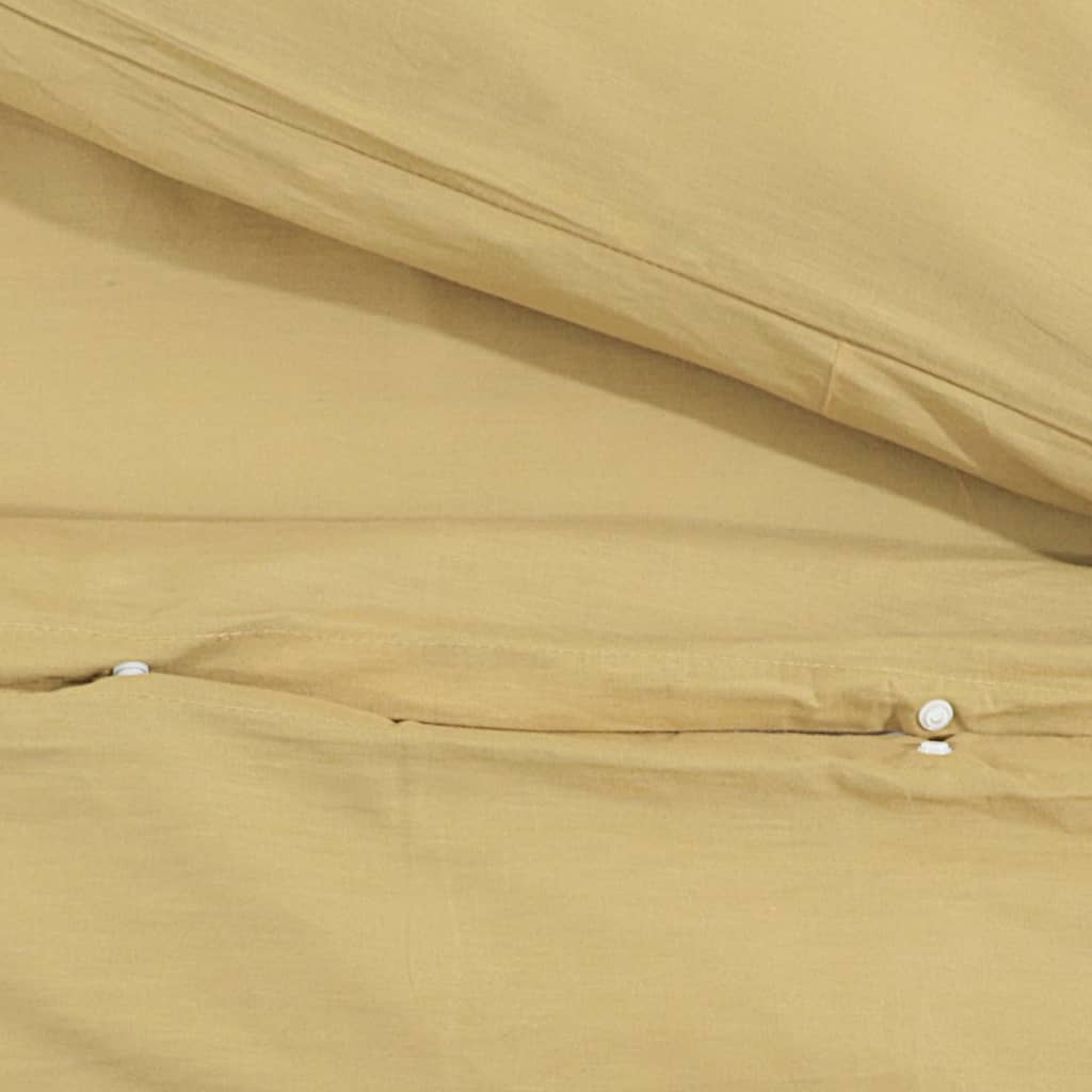 vidaXL Súprava obliečok na paplón sivohnedá 135x200 cm bavlna