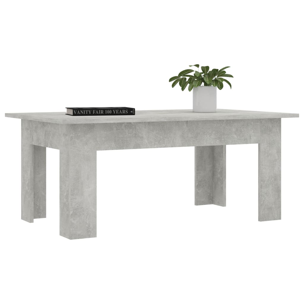 vidaXL Konferenčný stolík betónovo-sivý 100x60x42 cm drevotrieska