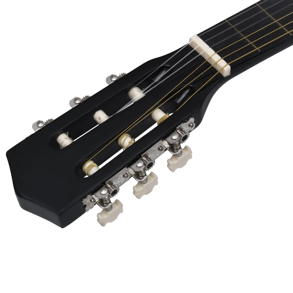 vidaXL 8-dielna klasická gitarová sada pre začiatočníkov čierna 3/4 36"