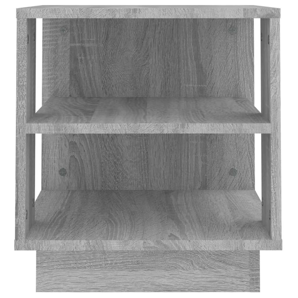 vidaXL Konferenčný stolík sivý dub sonoma 40x40x43 cm spracované drevo