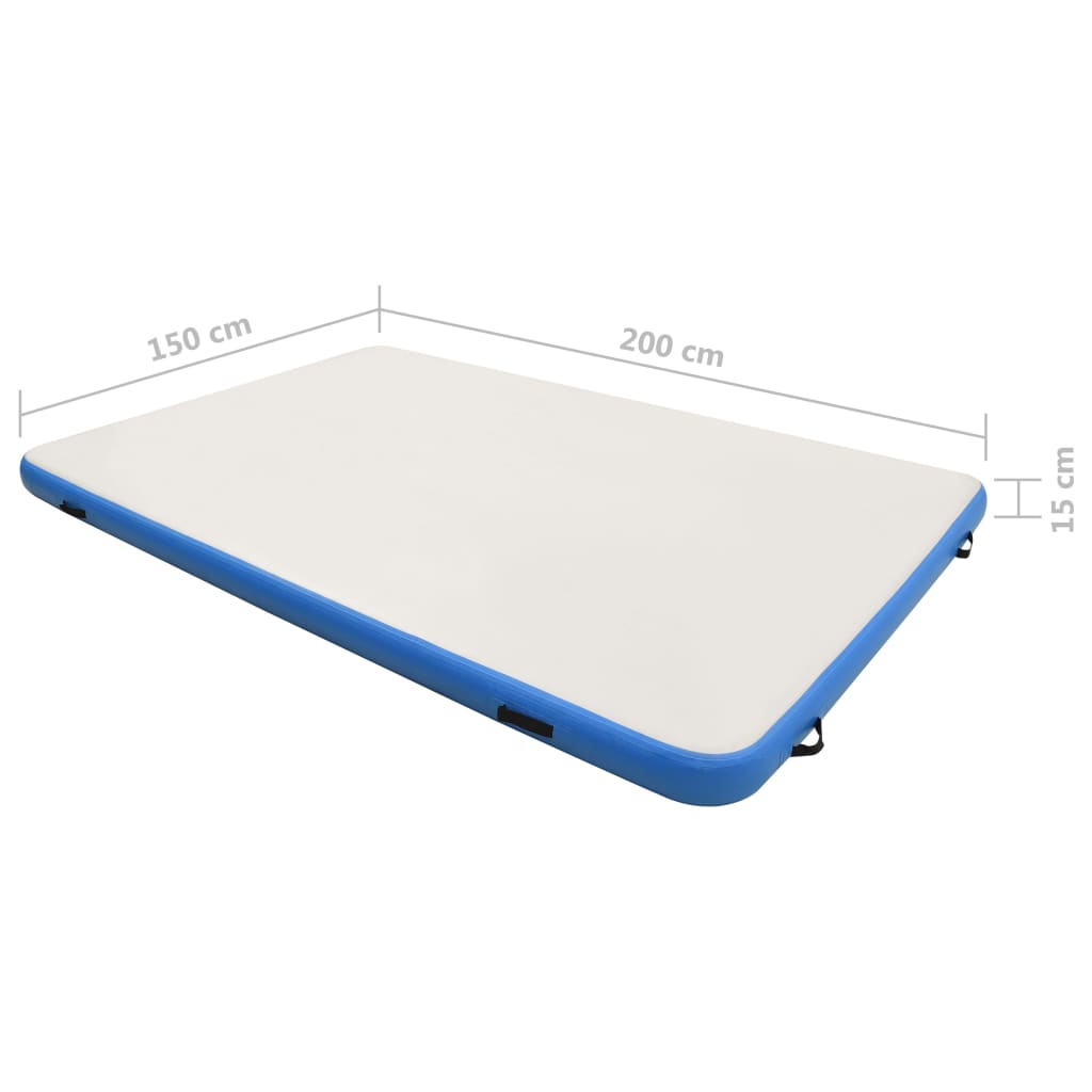 vidaXL Nafukovacia plávajúca plošina modro-biela 200x150x15 cm