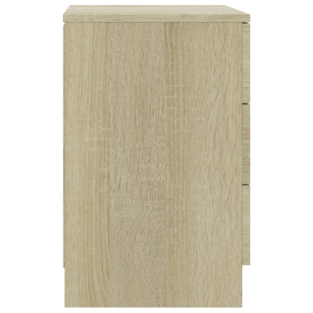 vidaXL Nočné stolíky 2 ks, dub sonoma 38x35x56 cm, kompozitné drevo