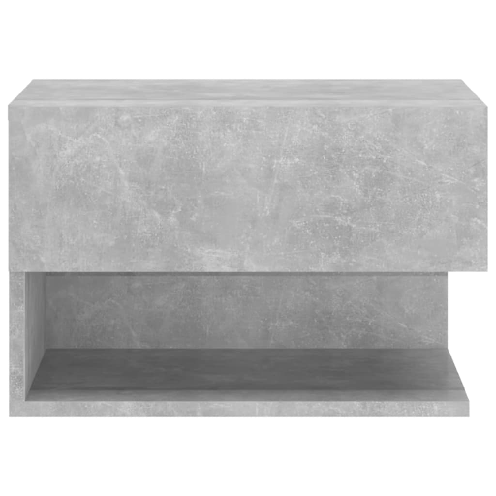 vidaXL Nástenný nočný stolík betónovo sivý