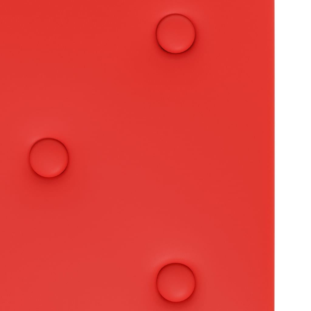 vidaXL Nástenné panely 12 ks červené 90x30 cm umelá koža 3,24 m²