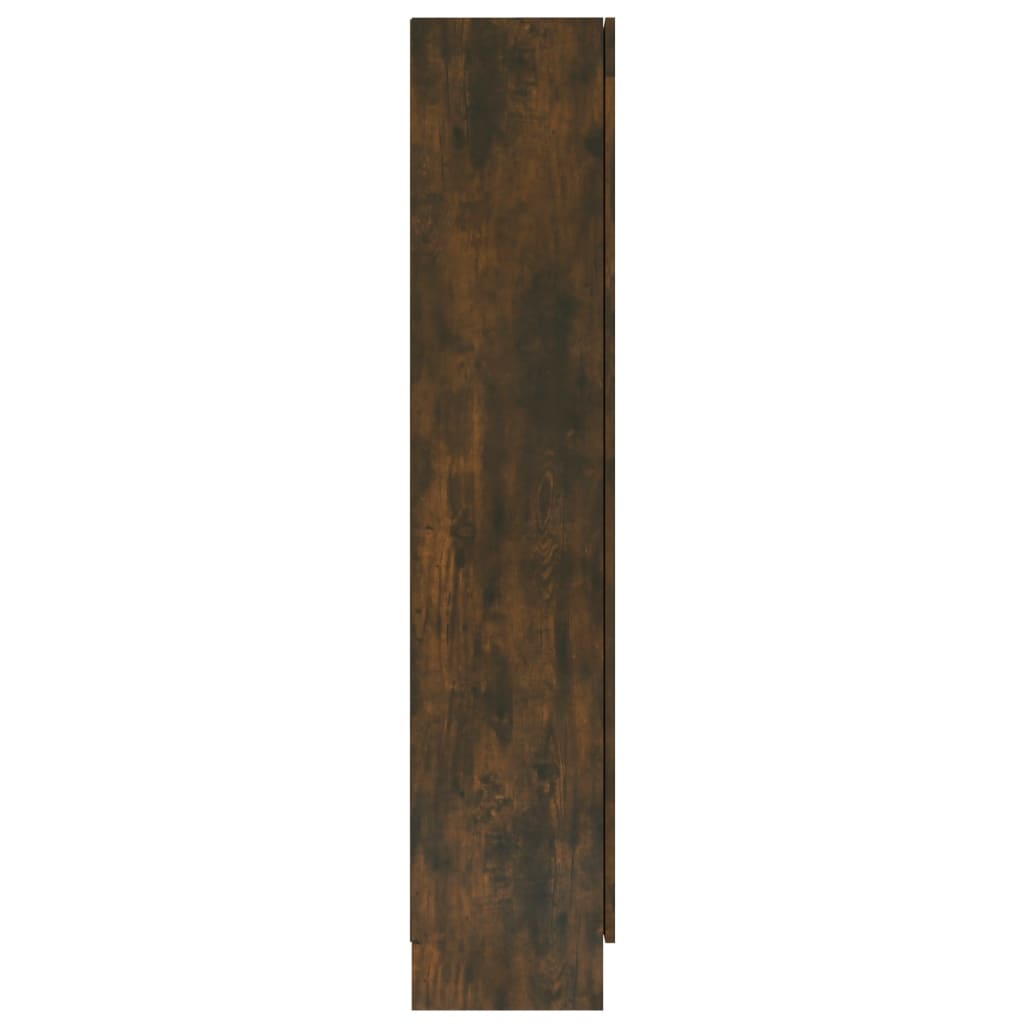 vidaXL Vitrína dymový dub 82,5x30,5x150 cm spracované drevo
