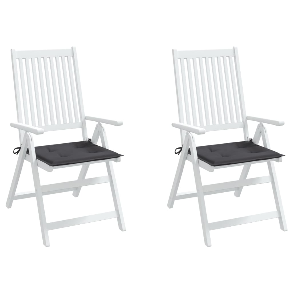 vidaXL Podložky na záhradné stoličky 2 ks 40x40x3 cm, oxfordská látka