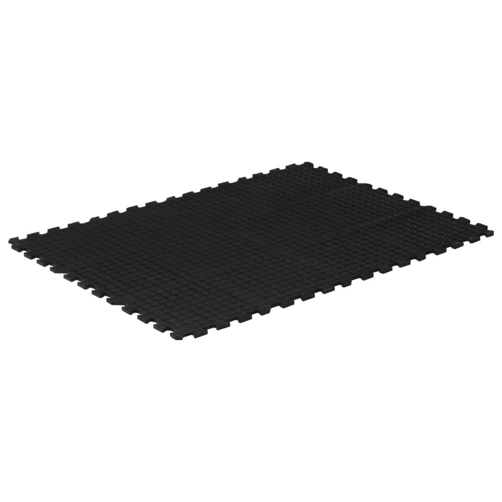 vidaXL Gumová podlahová dlaždica čierna 12 mm 90x120 cm