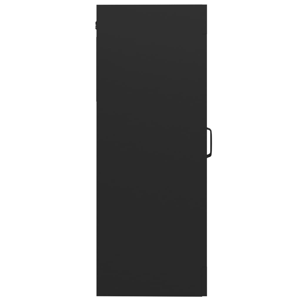 vidaXL Závesná nástenná skrinka čierna 69,5x34x90 cm
