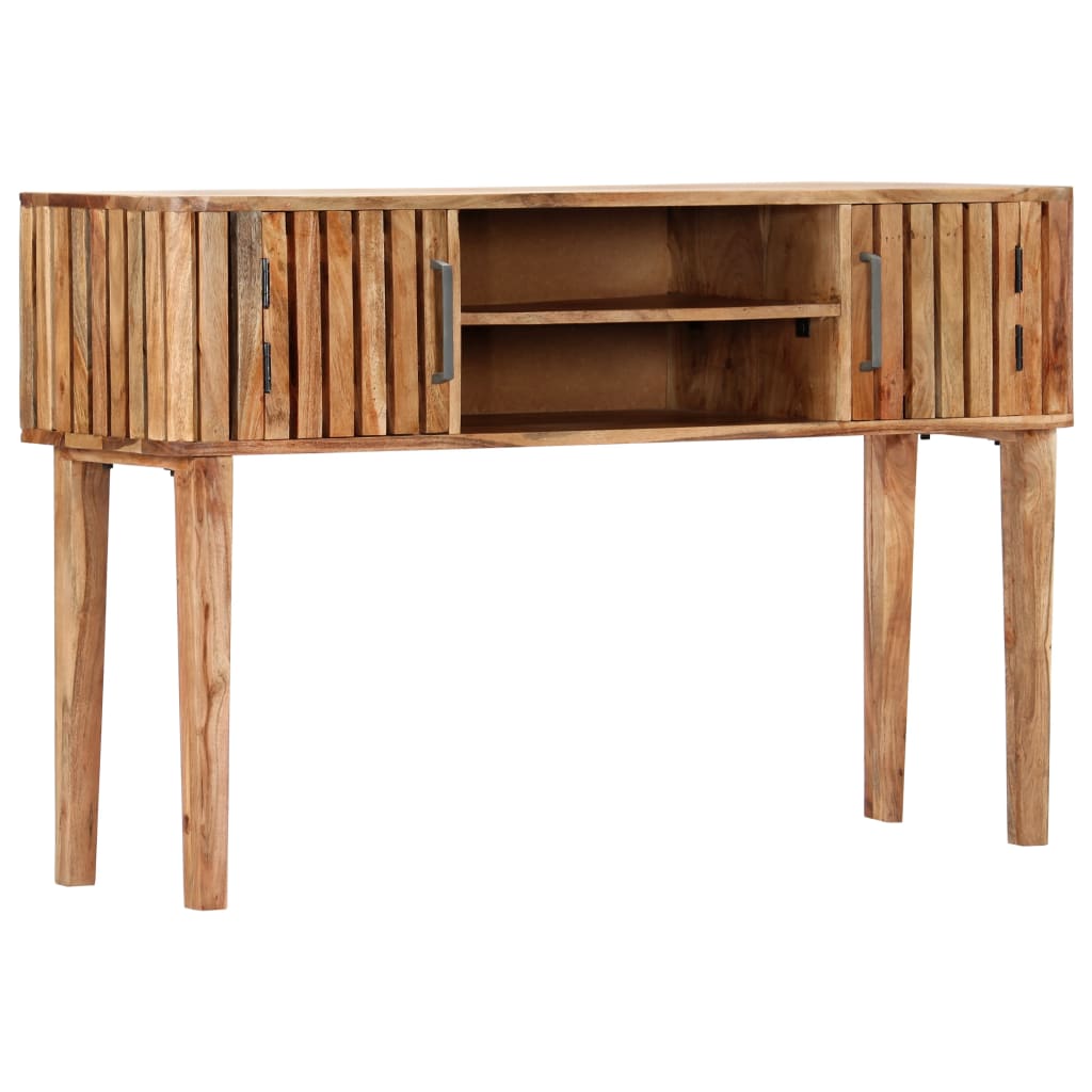 vidaXL Konzolový stolík 120x35x76 cm masívne akáciové drevo