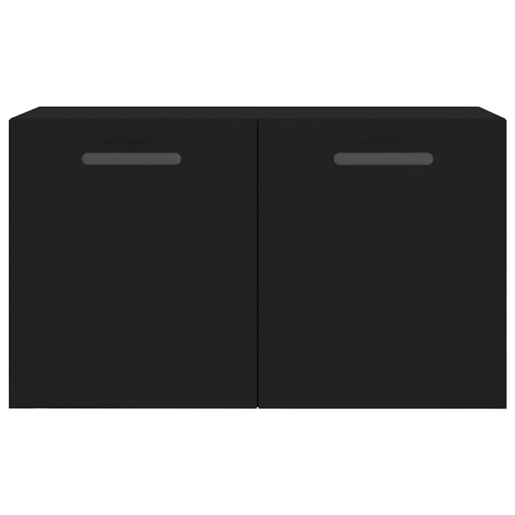 vidaXL Nástenná skrinka, čierna 60x36,5x35 cm, kompozitné drevo