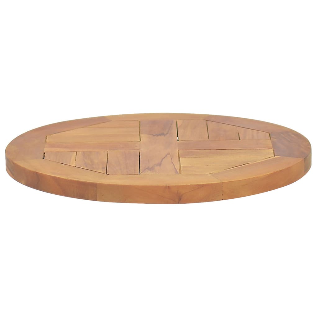vidaXL Okrúhla stolová doska z tíkového dreva 2,5 cm 40 cm