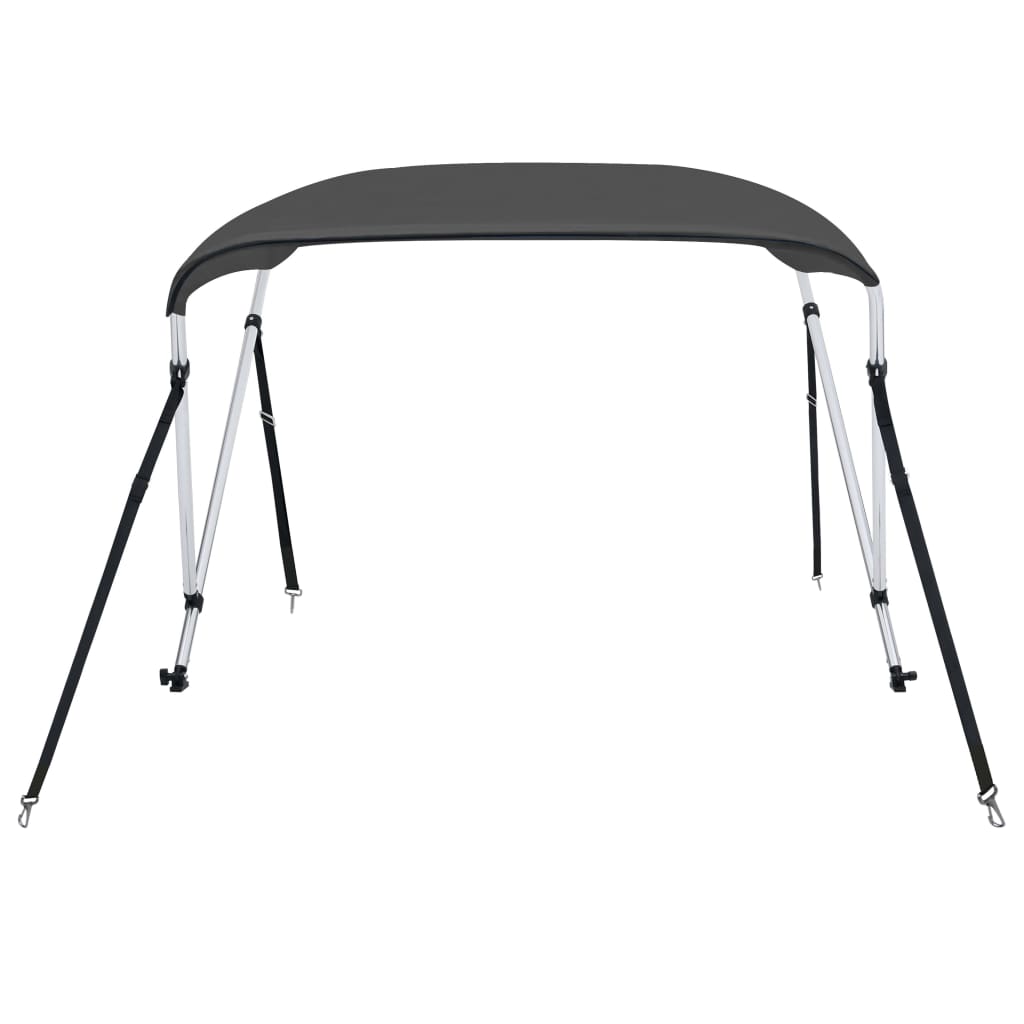 vidaXL Strieška Bimini s 2 oblúkmi antracitová 180x130x110 cm