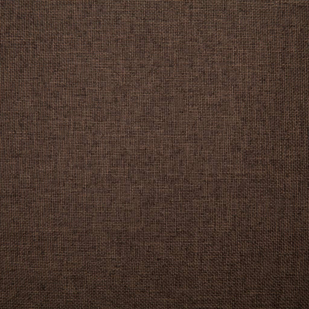 vidaXL Lavica 139,5 cm hnedá polyester
