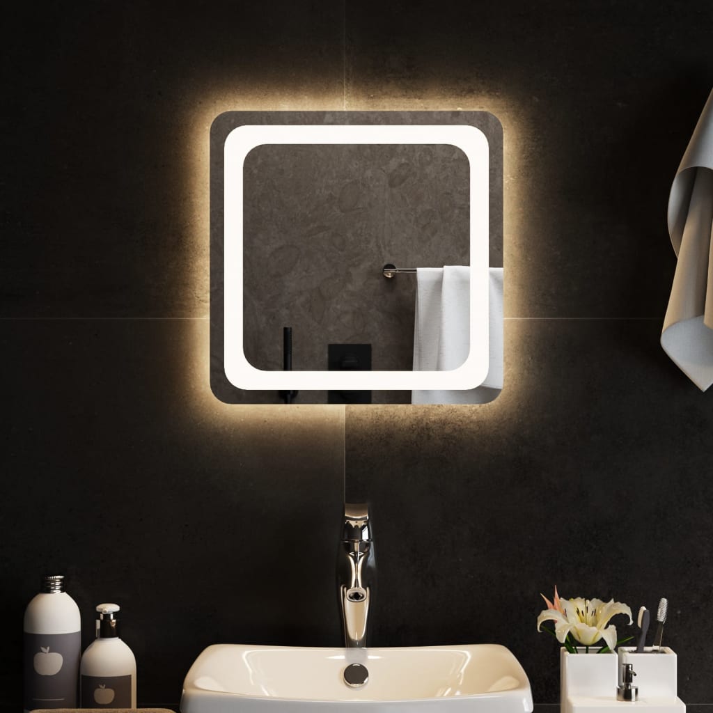vidaXL LED kúpeľňové zrkadlo 40x40 cm