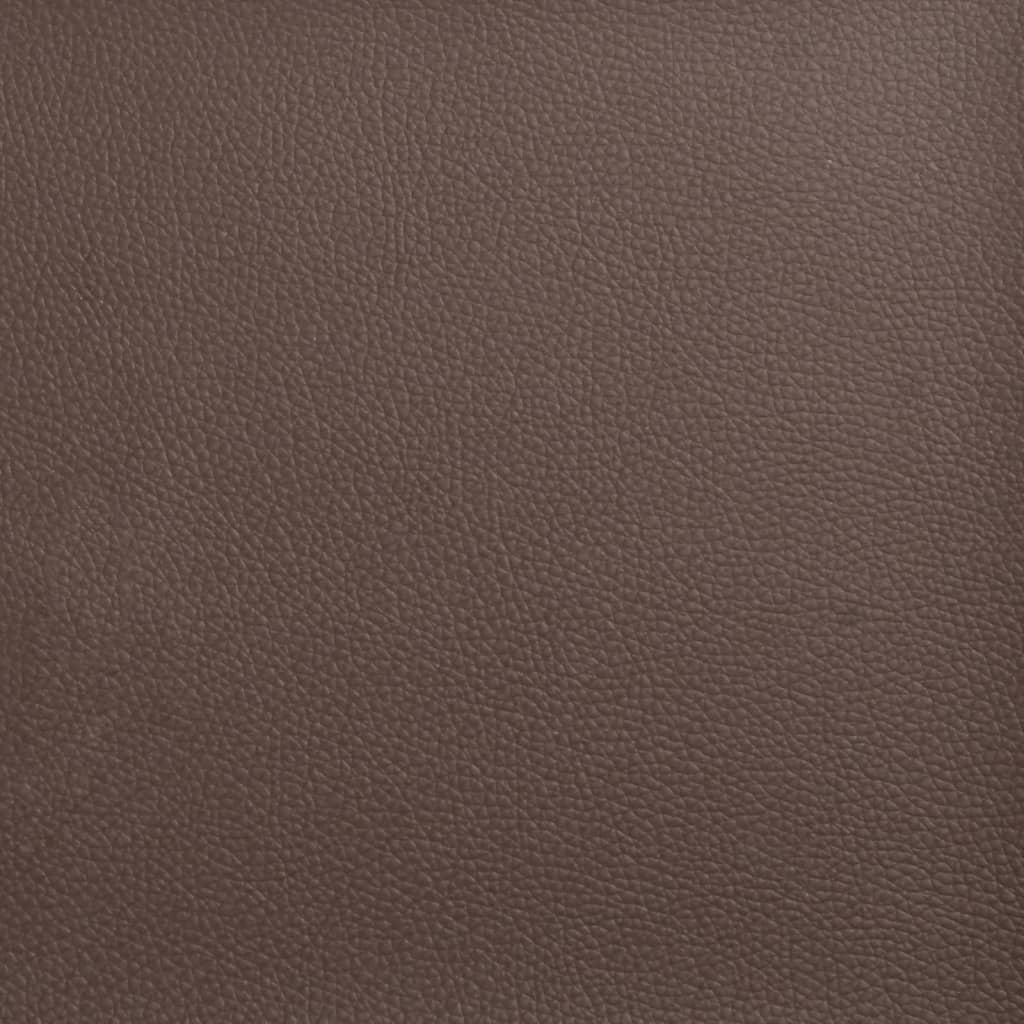 vidaXL Sklápacie kancelárske kreslo hnedé umelá koža