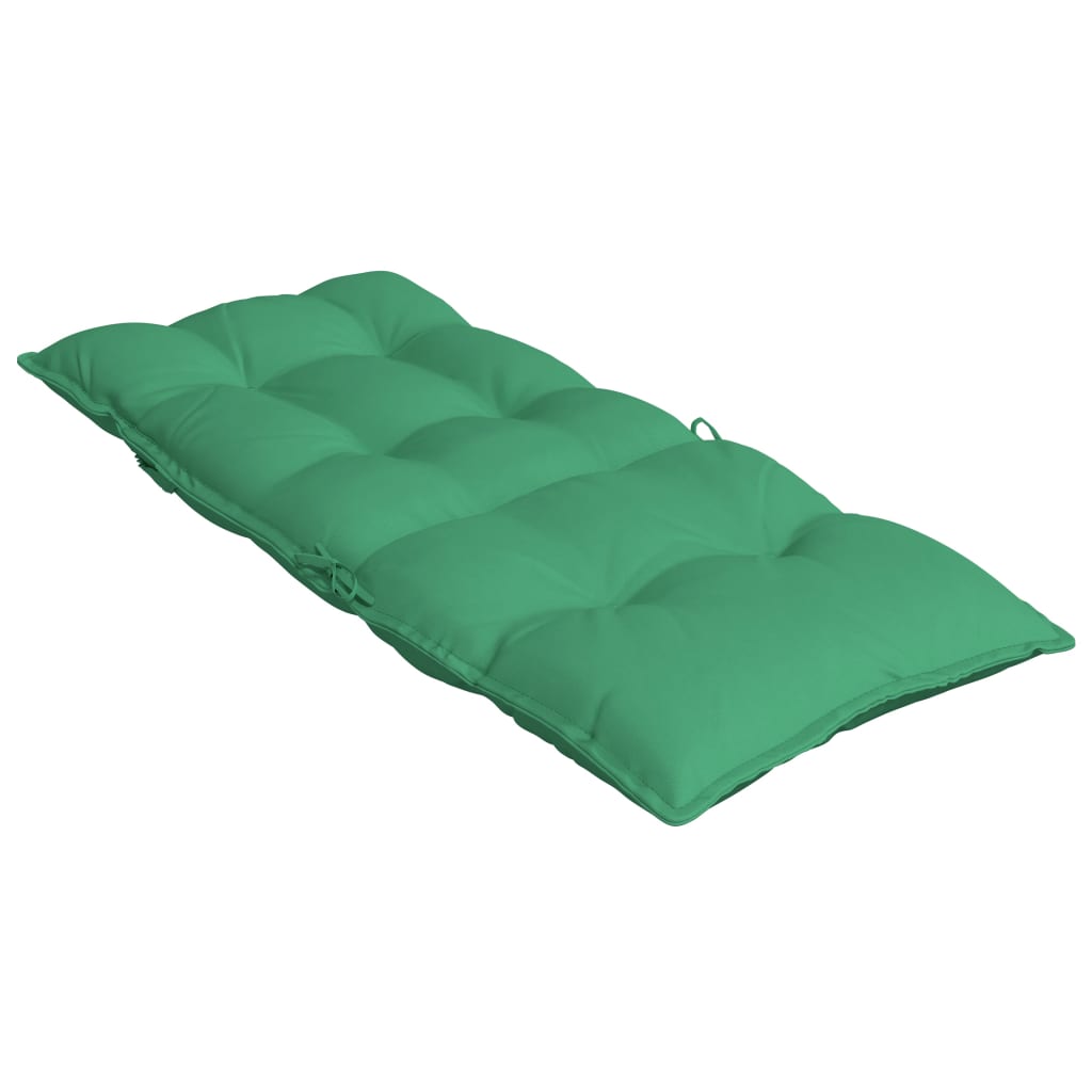 vidaXL Podušky na stoličky s vysokým operadlom 4 ks zelené látka
