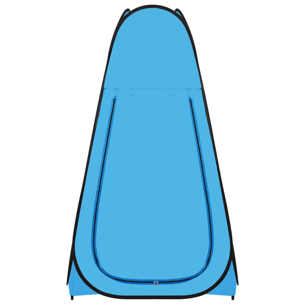 vidaXL Samorozkladací sprchovací stan modrý