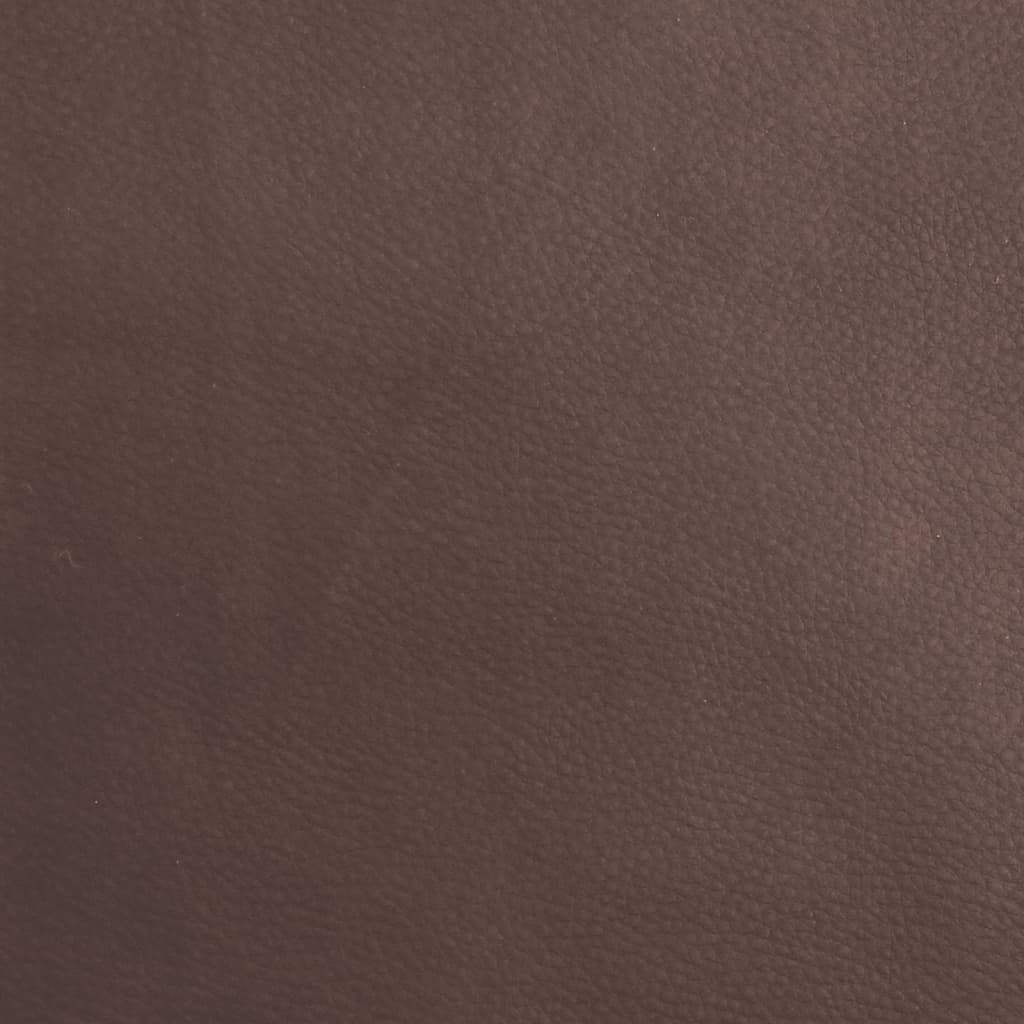 vidaXL Sklápacie kreslo s podnožkou hnedé umelá koža