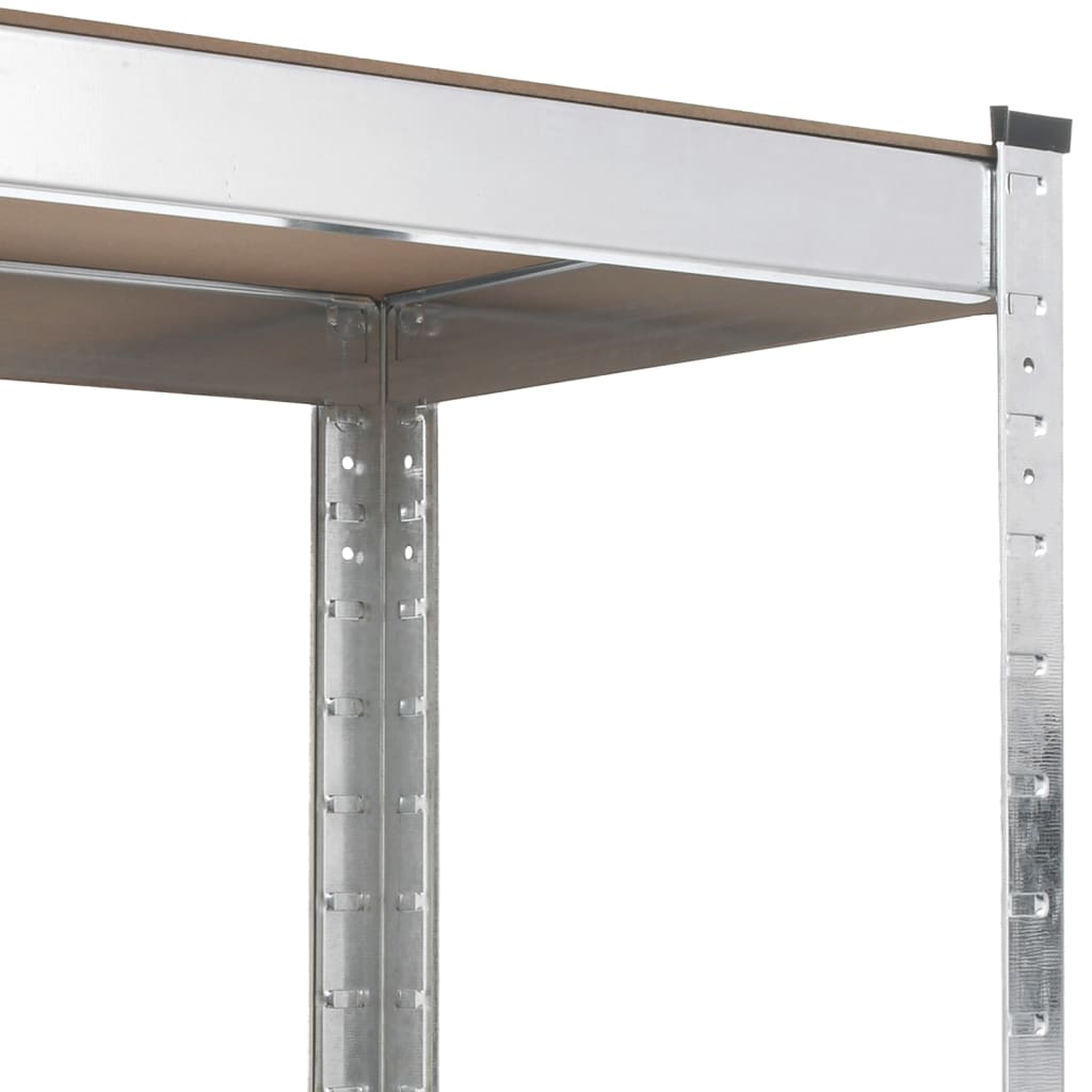 vidaXL 5-vrstvový pracovný stôl s policami oceľ a spracované drevo