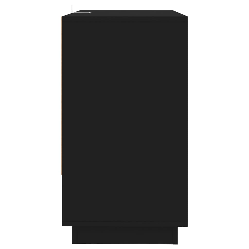 vidaXL Komoda čierna 70x41x75 cm drevotrieska