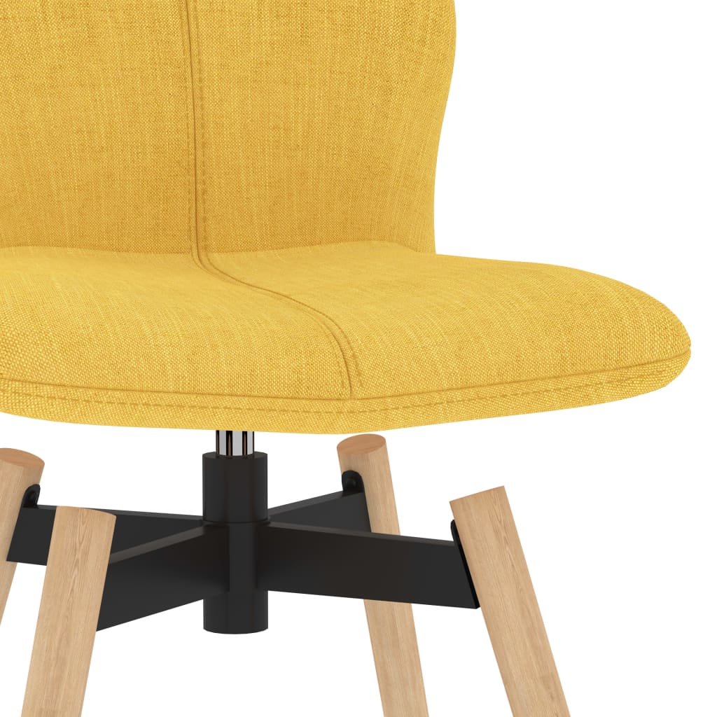 vidaXL Otočné barové stoličky 2 ks, žlté, látka