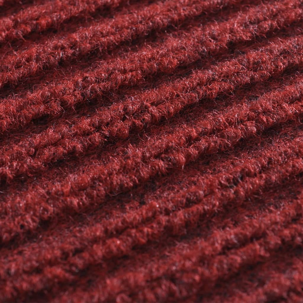 Červená rohožka pred dvere z PVC 90 x 150 cm