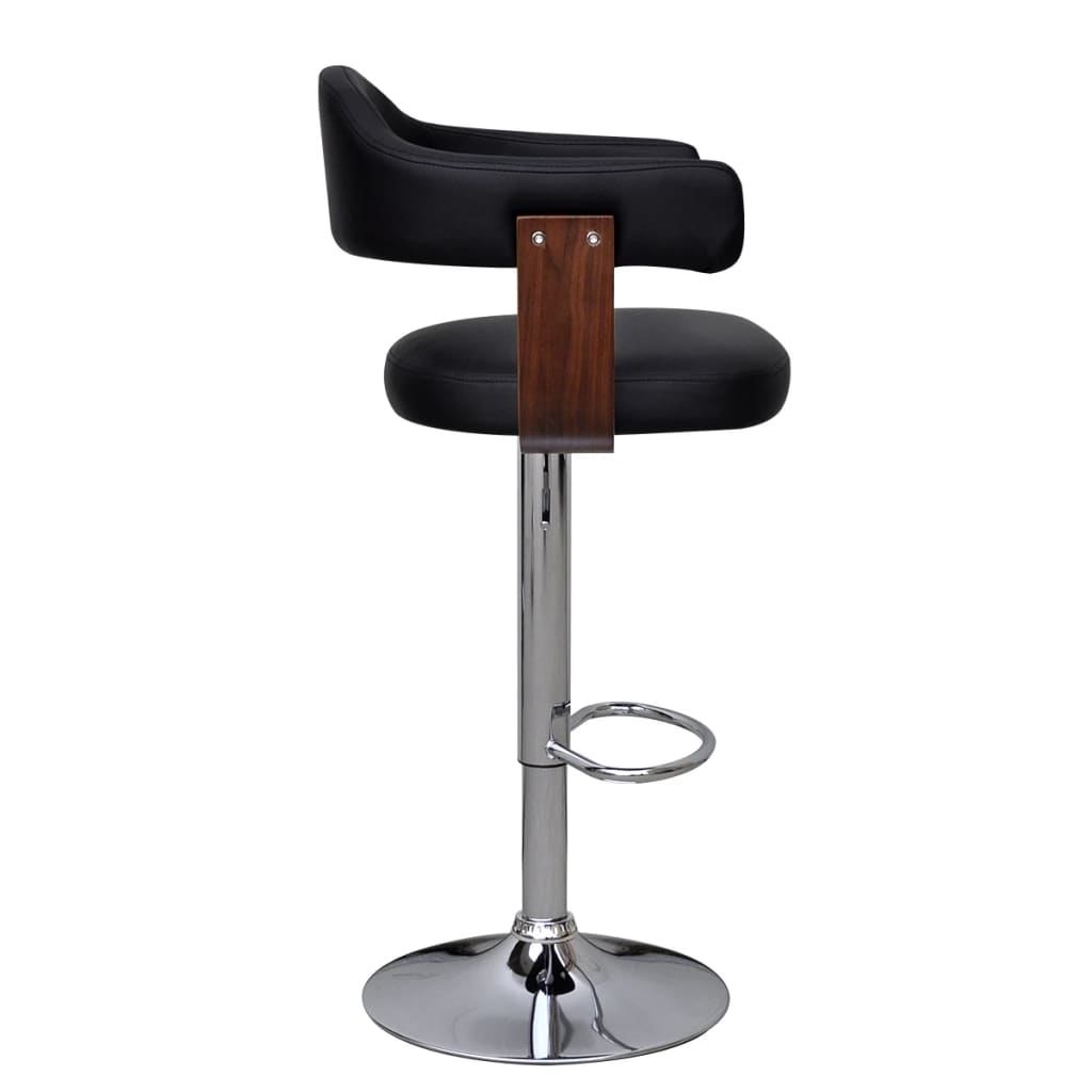 vidaXL Barové stoličky 2 ks, ohýbané drevo