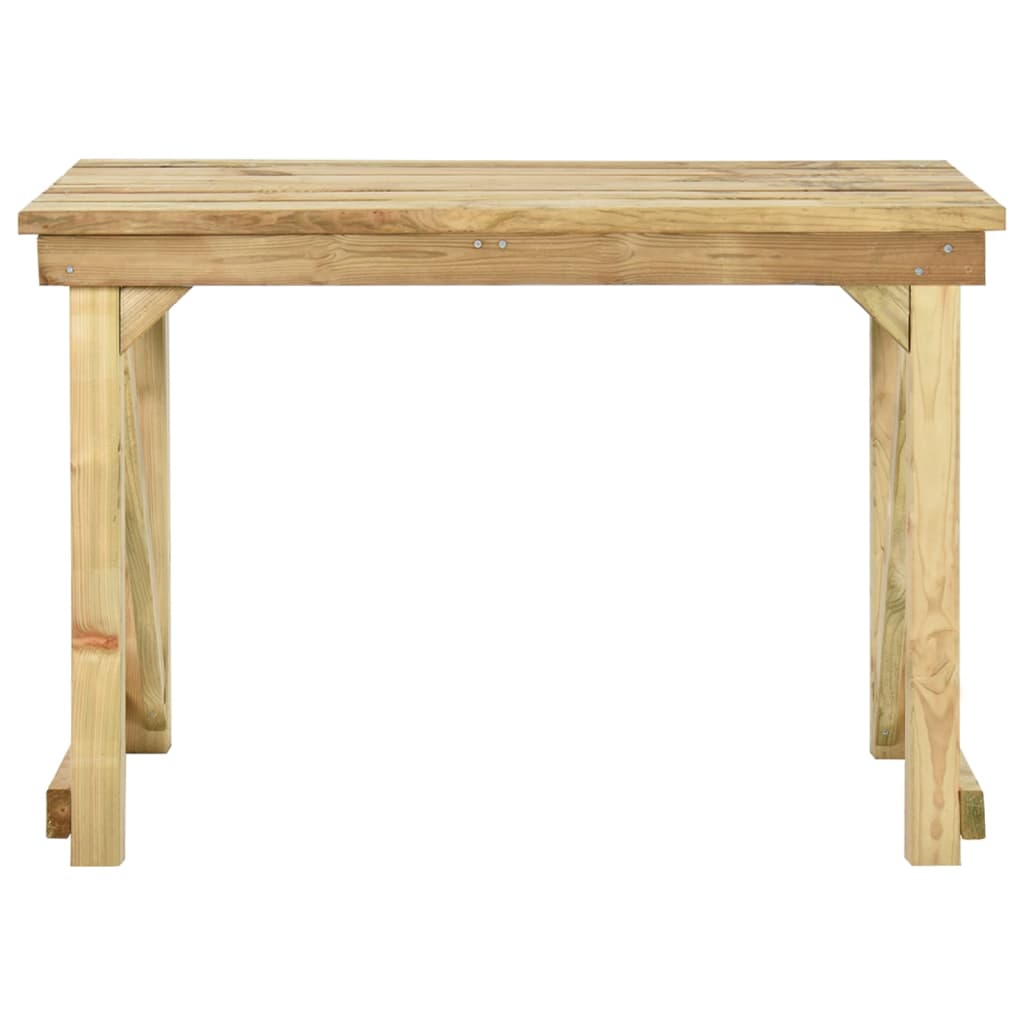 vidaXL Záhradný stôl 110x79x75 cm impregnovaná borovica