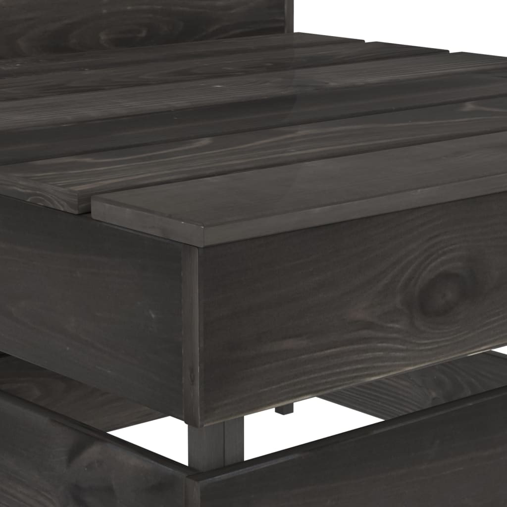 vidaXL 9-dielna záhradná sedacia súprava sivé impregnované drevo