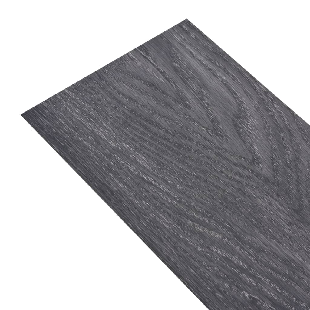 vidaXL Samolepiace podlahové dosky z PVC 5,21m², 2 mm, čierno biele