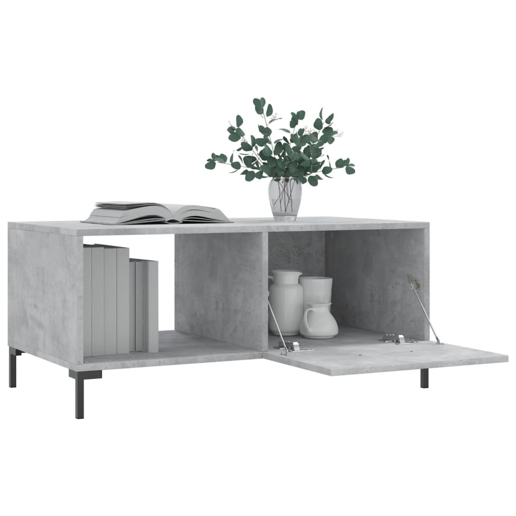 vidaXL Konferenčný stolík betónovo sivý 90x50x40 cm kompozitné drevo