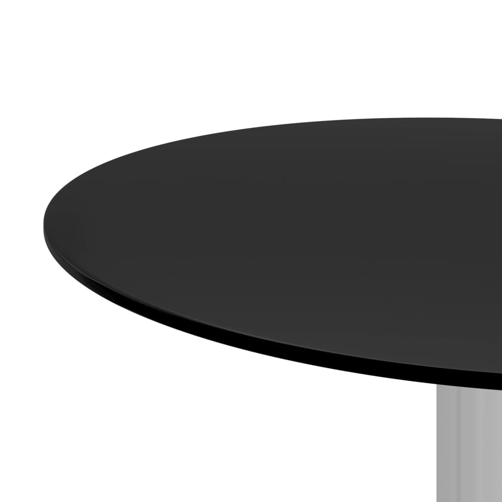 vidaXL Konferenčný stolík čierny 40 cm tvrdené sklo