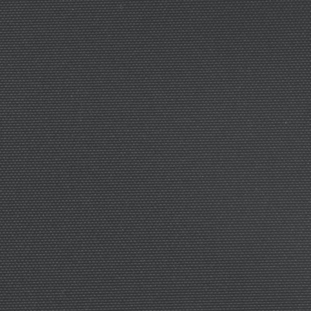vidaXL Zaťahovacia bočná markíza, čierna 100x500 cm